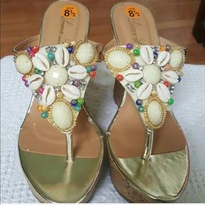 Shell EMBELLISHED Wedge